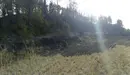 Una de las zonas calcinadas tras el incendio forestal en Javier Imagen Twitter de la Asociación Navarra de Guardas Forestales