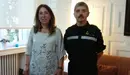 La delegada del Gobierno en Navarra, Carmen Alba, se ha reunido con el jjefe de la Unidad Militar de Emergencias (UME), el teniente general Miguel Alcañiz Comas