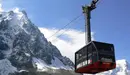 Imagen de uno de los teleféricos de Mont Blanc.