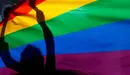 Manifestación en rechazo de la homofobia.