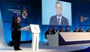 Florentino Pérez se dirige a la asamblea de socios. Foto web R. Madrid.