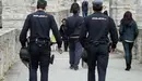 Policía nacional en La Vuelta del Castillo de pamplona.S. REDíN (2)