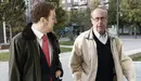 Ángel Vizcay (dcha) entrando en la Audiencia de Navarra. Efe.