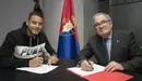 Tano Bonnin y Luis Sabalza firman el nuevo contrato. Web CA Osasuna.