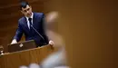 Javier García del PPN interviene en el Parlamento de Navarra. PABLO LASAOSA 03