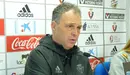 Joaquín Caparrós en la sala de prensa de Tajonar.