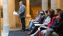 El alcalde de Pamplona, Joseba Asiron, y el equipo de gobierno municipal presentan el proyecto de presupuesto para 2017 (12). IÑIGO ALZUGARAY