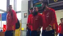 Llegada de la selección a Asturias. Foto Sefútbol.es