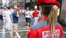 Agente de la Policía Foral en sanfermines.