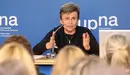 Eulalia Lledó, durante su conferencia en la UPNA.