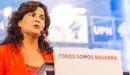 La portavoz de UPN de Derechos Sociales en el Parlamento, Maribel García Malo, valora la gestión de la Renta Garantizada (24). IÑIGO ALZUGARAY