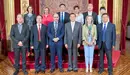 La delegación china y las autoridades de Navarra que han participaron en la recepción de junio.