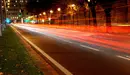 La avenida del Ejército de Pamplona en una imagen de tráfico nocturna en la ciudad PABLO LASAOSA
