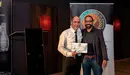 Francisco Javier Serrano Arriazu, de La Parrillada de Cizur, primer clasificado en el Concurso Navarro de Combinados BARMANS DE NAVARRA