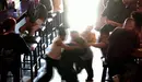 Imagen de archivo de una pelea de bar grabada por la cámara instalada en un local de ocio ARCHIVO