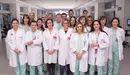 La farmacéutica hospitalaria, Amaia Egüés (cuarta por la izquierda), con el equipo de UCI GOBIERNO DE NAVARRA