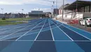 Las nuevas pistas de atletismo del estadio Larrabide. Twitter Pedro Gabilondo.