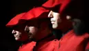La presidenta del Gobierno de Navarra, Uxue Barkos, preside el acto de celebración de la fiesta de la Policía Foral. MGUEL OSÉS