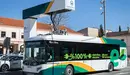 La línea 9 de las villavesas se estrena como línea completamente operada por autobuses eléctricos, lo que ha obligado a la instalación de unos novedosos puntos de recarga. Foto: MANCOMUNIDAD COMARCA PAMPLONA
