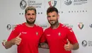 Fran Mérida y Rubén García en la CUN. @CAOsasuna.