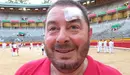 Víctor Leoz tras recibir el impacto de un hielo en la Plaza de Toros de Pamplona CEDIDA