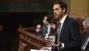 Sergio Sayas, UPN, durante su intervención en la investidura de Pedro Sánchez EDUARDO PARRA EUROPA PRESS