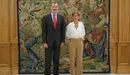 Reunión entre el rey Felipe VI y la presidenta del Gobierno de Navarra, María Chivite, en el palacio de La Zarzuela EUROPA PRESS