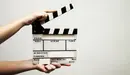 Claqueta durante el rodaje de una película. ARCHIVO