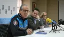 El jefe de la Policía Municipal de Tudela comparece junto al alcalde de la localidad, Alejandro Toquero. CEDIDA.