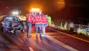 Accidente en Garínoain en donde tres personas han resultado heridas, una de ellas de carácter grave. POLICÍA FORAL