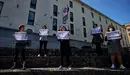 Concentraciñon de la plataforma 0-3 con motivo de la reapertura de las escuelas infantiles. MIGUEL OSÉS