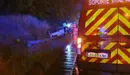 Accidente de tráfico por una salida de vía en la ronda de Pamplona BOMBEROS DE NAVARRA
