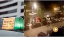 A la derecha de la imagen, un momento de la agresión a un taxista en Barañáin..