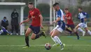 Osasuna Promesas se enfrenta al CD Ebro en las instalaciones de Tajonar. MIGUEL OSÉS