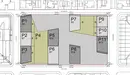 Plano de situación del nuevo Civivox del Ensanche de Pamplona. CEDIDA