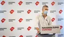 El portavoz parlamentario de Navarra Suma en la Comisión de Políticas Migratorias y Justicia, Jorge Esparza, presenta una proposición de ley en materia de mediación. MIGUEL OSÉS