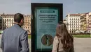 Pantalla digital instalada en la Plaza del Castillo. AYUNTAMIENTO DE PAMPLONA