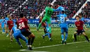 Partido de La Liga Santander entre Osasuna y Atlético de Madrid disputado en el estadio de El Sadar. IÑIGO ALZUGARAY