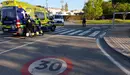 Lugar del atropello a dos peatones en el barrio de Mendillorri en Pamplona. - POLICÍA MUNICIPAL DE PAMPLONA