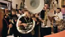 Una charanga por las calles del casco viejo de Pamplona a altas horas de la madrugada. POLICÍA MUNICIPAL