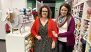 Nerea Irigalba e Izarne Lasarte en el interior de su local Lady Merino en Pamplona. Navarra.com
