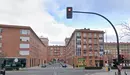Calle Alexander Fleming, en el barrio de San Jorge de Pamplona.