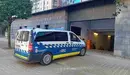 Un furgón de la Policía Municipal entrando en el párking de las dependencias municipales. POLICÍA MUNICIPAL DE PAMPLONA