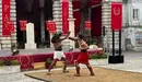 Imagen de archivo de unos Galdiadores romanos que realizan una representación teatral. CEDIDA
