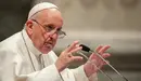 El Papa Francisco hablando durante la reunión, el 9 de mayo de 2019, con la diócesis de Roma en la Basílica de San Juan de Letrán en Roma - Massimiliano Migliorato - Archivo