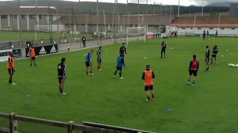 Entrenamiento de Osasuna en Tajonar.