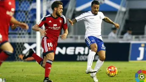 Partido Tenerife - Osasuna (2-2).