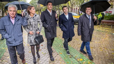 Visita de Pedro Sánchez (PSOE) a Pamplona para grabar un programa para la Sexta Noche de Iñaki López. IÑIGO ALZUGARAY. -7