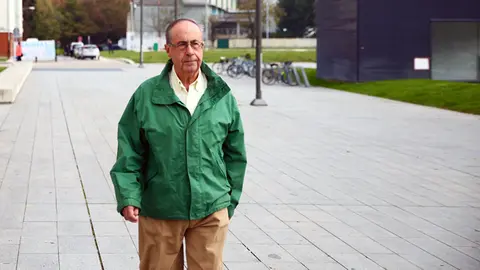 Angel Vizcay llega a la Audiencia hoy por sorpresa. ÍÑIGO ALZUGARAY