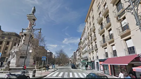 Una vista del Paseo de Sarasate en Pamplona